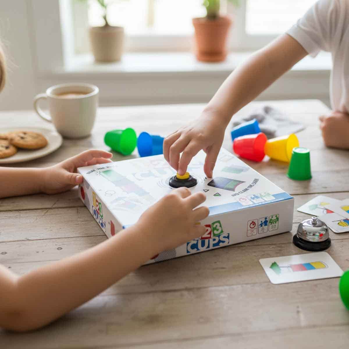SuperHeated Neurons 123 Cups Board Game Unisex, 5-7 Years