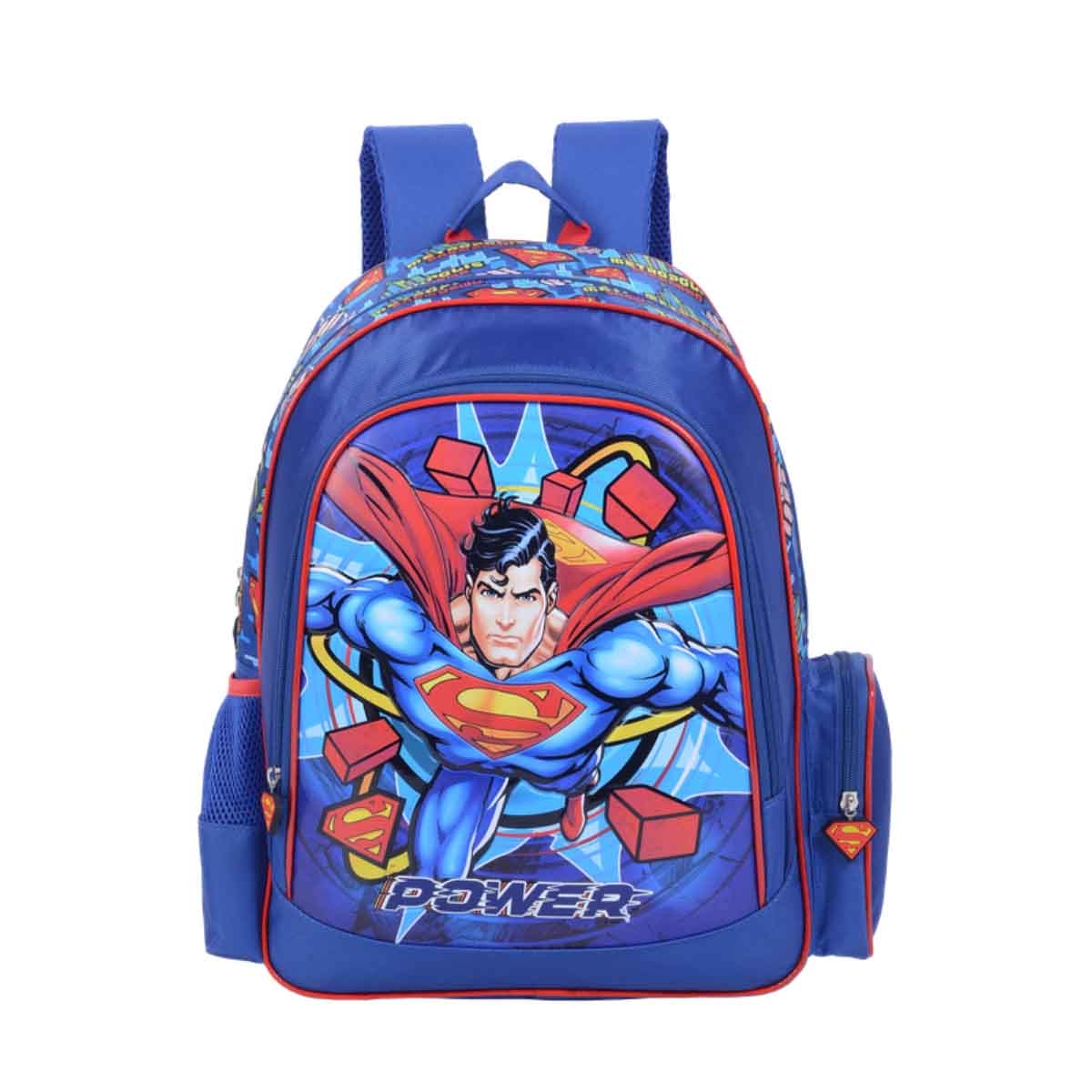 دي سي سوبرمان حقيبة ظهر مدرسية بتصميم القصص المصورة مقاس 16 انش