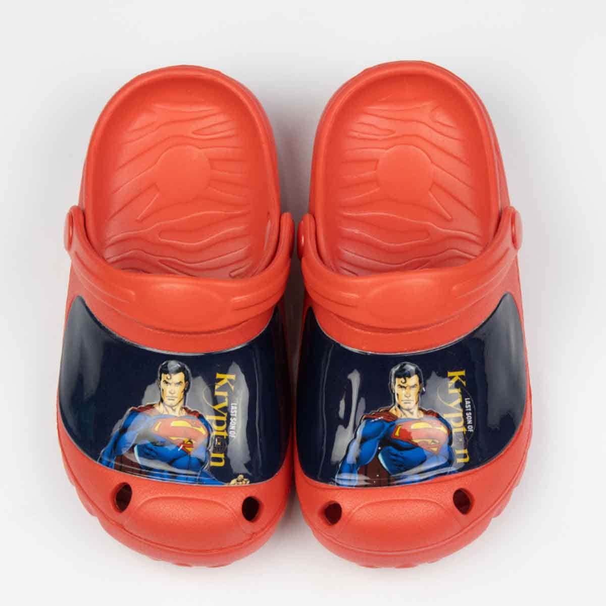 Superman EU Red Lightweight & Comfortable Slip-On Sandals Kids Klogs Boys