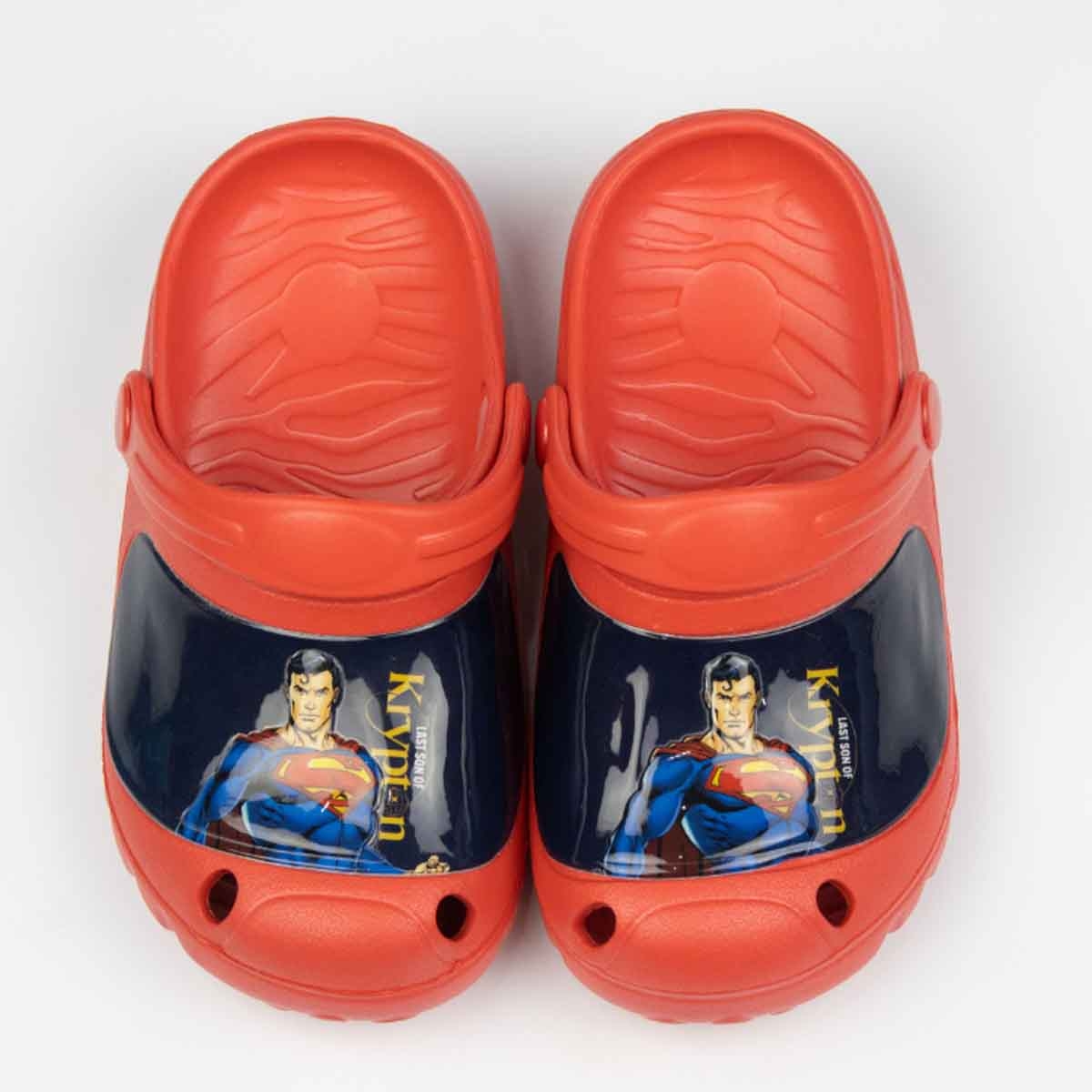 Superman EU Red Lightweight & Comfortable Slip-On Sandals Kids Klogs Boys