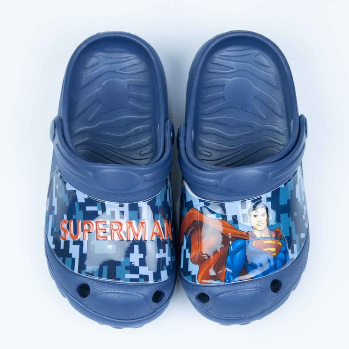 Superman EU Dark Blue Lightweight & Comfortable Slip-On Sandals Kids Klogs Boys