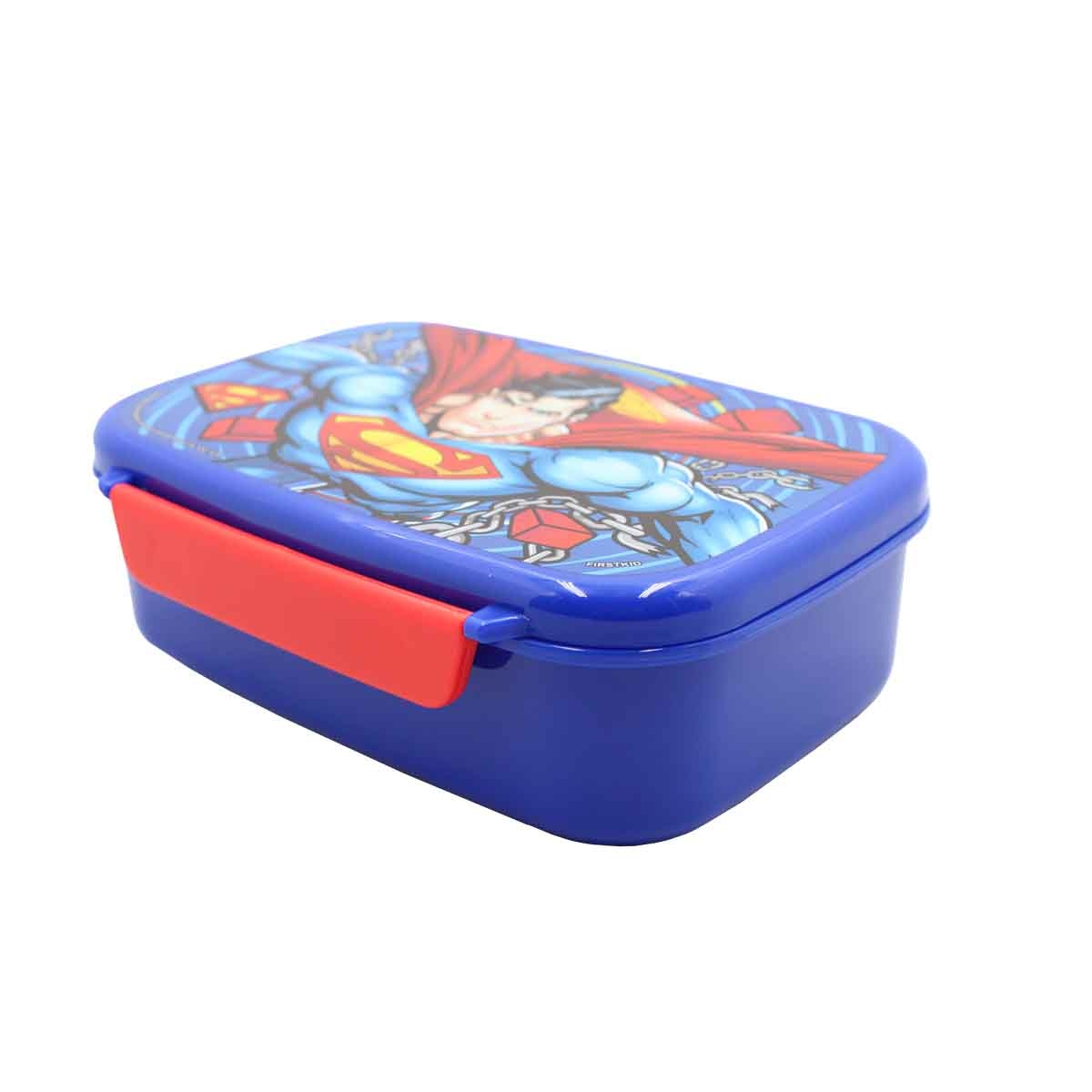 سوبرمان صندوق غداء متين ومضاد للتسرب مع صينية داخلية