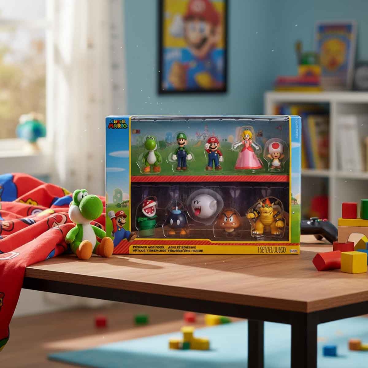 Super Mario 2.3" Friends & Foes Action Figure Set Unisex, 3-4 Years