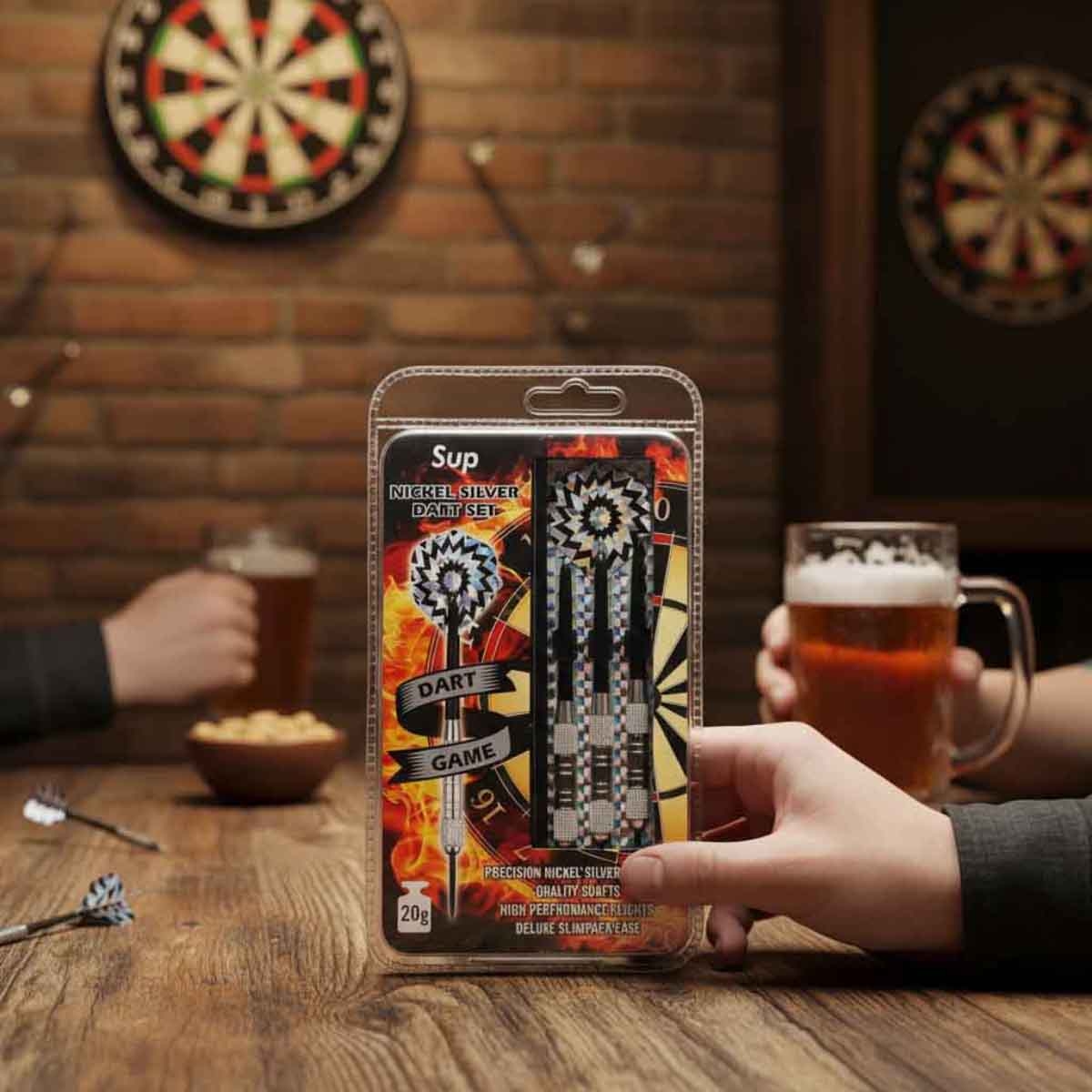 Supreme Sports 3-Piece Steel Darts Set