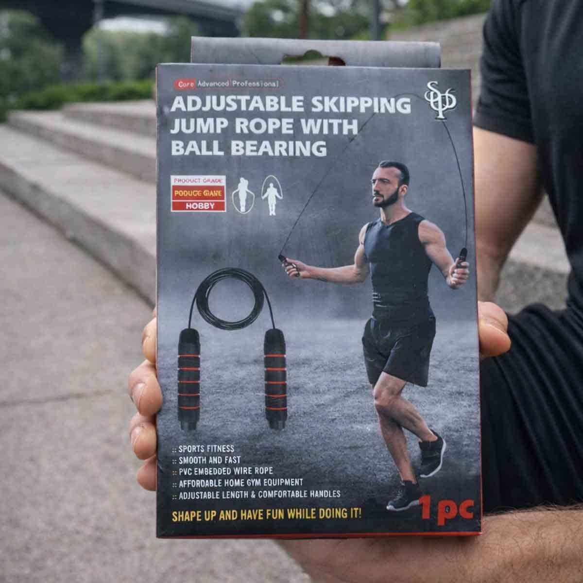 Supreme Sports Adjustable Skipping Jump Rope with Ball Bearing