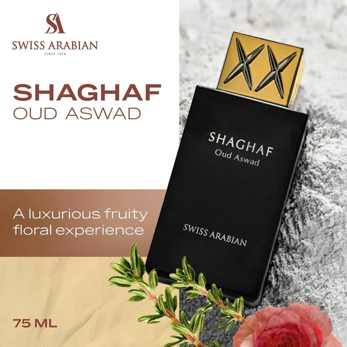 Swiss Arabian Shaghaf Oud Aswad Eau De Parfum Unisex
