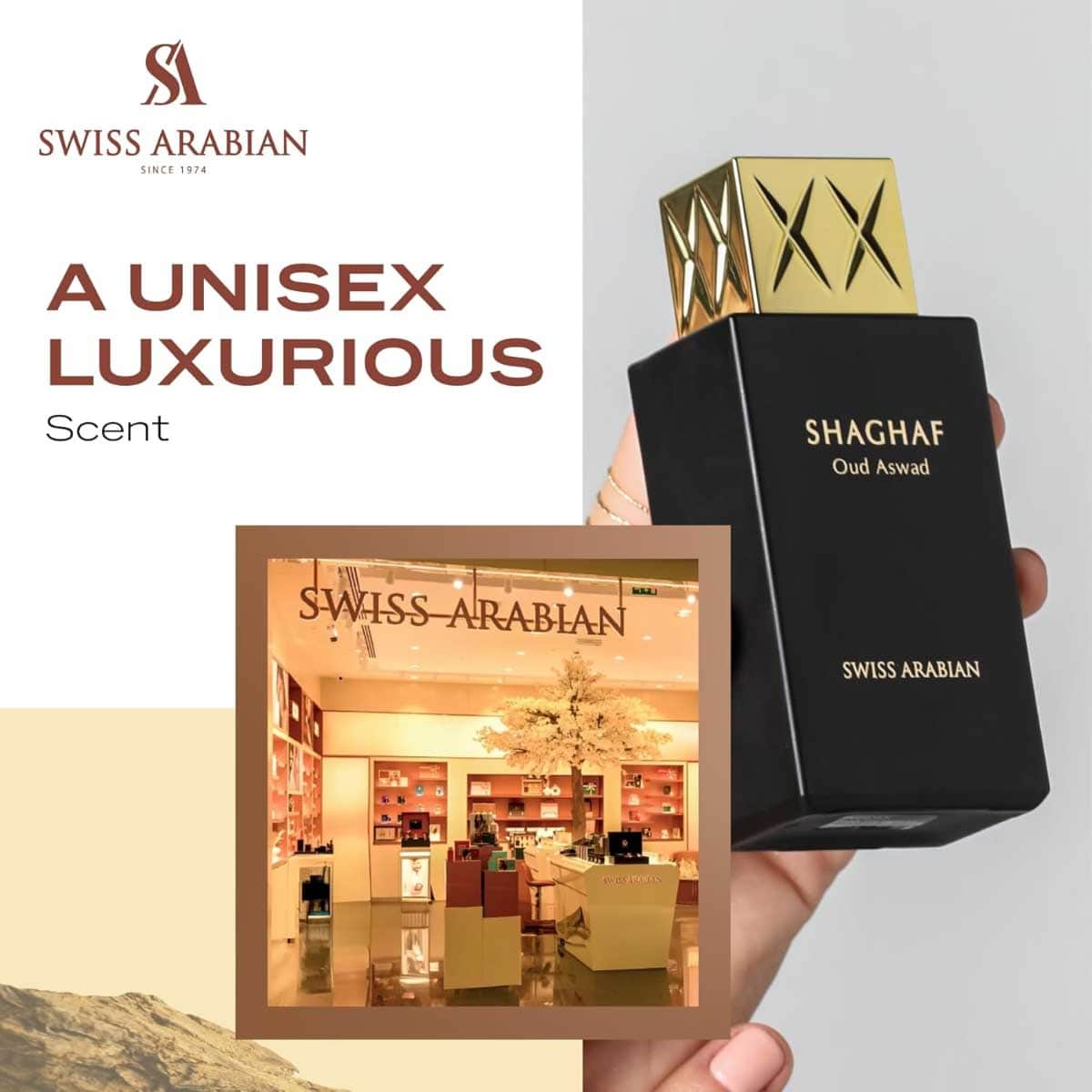 Swiss Arabian Shaghaf Oud Aswad Eau De Parfum Unisex