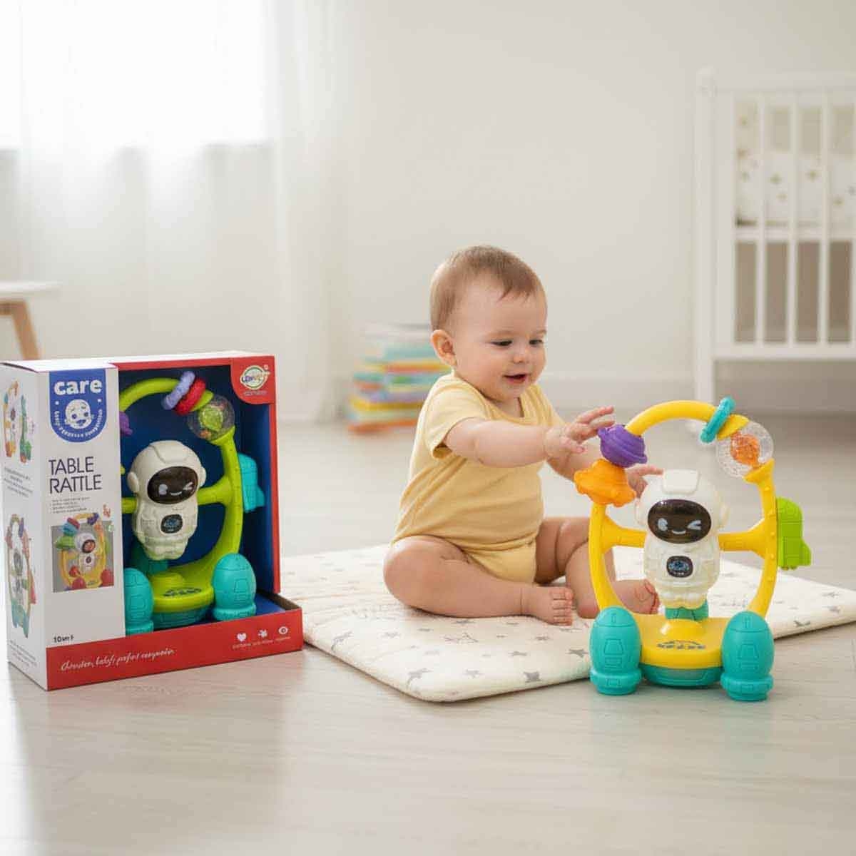 تشيمستار لعبة طاولة هزازة منوعة مع صوت وضوء للأطفال من عمر 0-2 سنوات