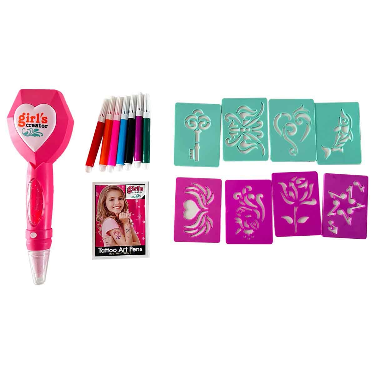 مي بو كاي مجموعة أقلام فنون التاتو، للبنات، من عمر 5 إلى 7 سنوات