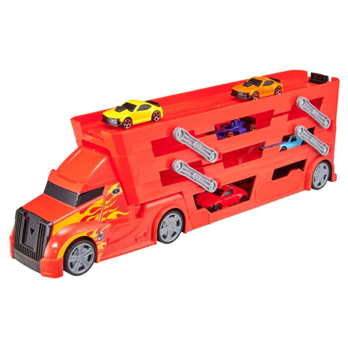 Teamsterz Metro City Launcher Transporter & 5 Cars Playset Unisex, 3-4 Years