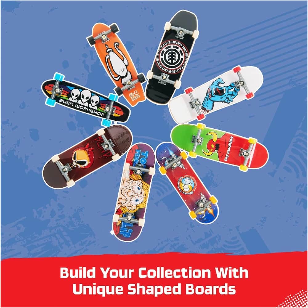 Tech Deck 25th Anniversary Fingerboard Set Unisex, 5-7 Years, Pack of 8