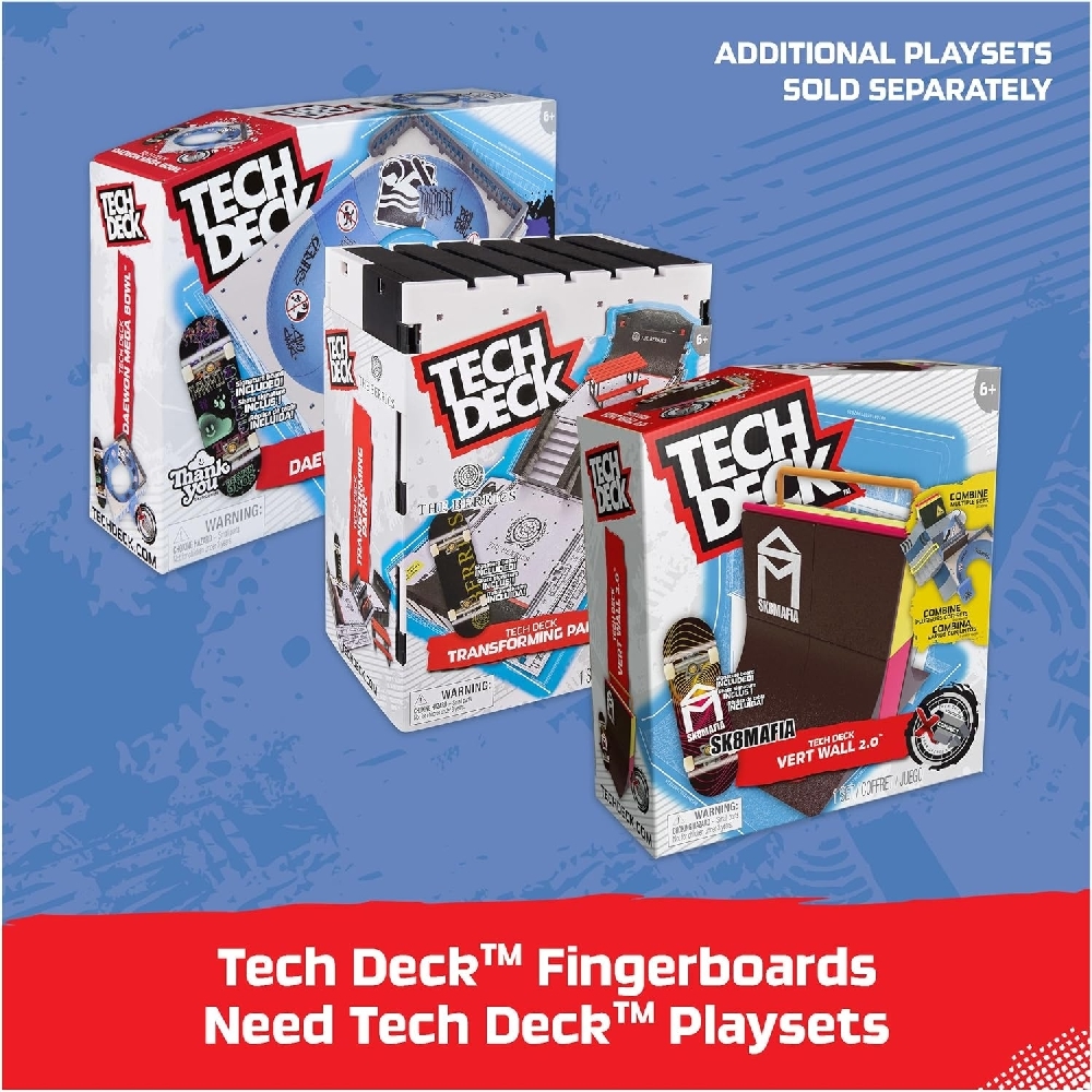 Tech Deck 25th Anniversary Fingerboard Set Unisex, 5-7 Years, Pack of 8
