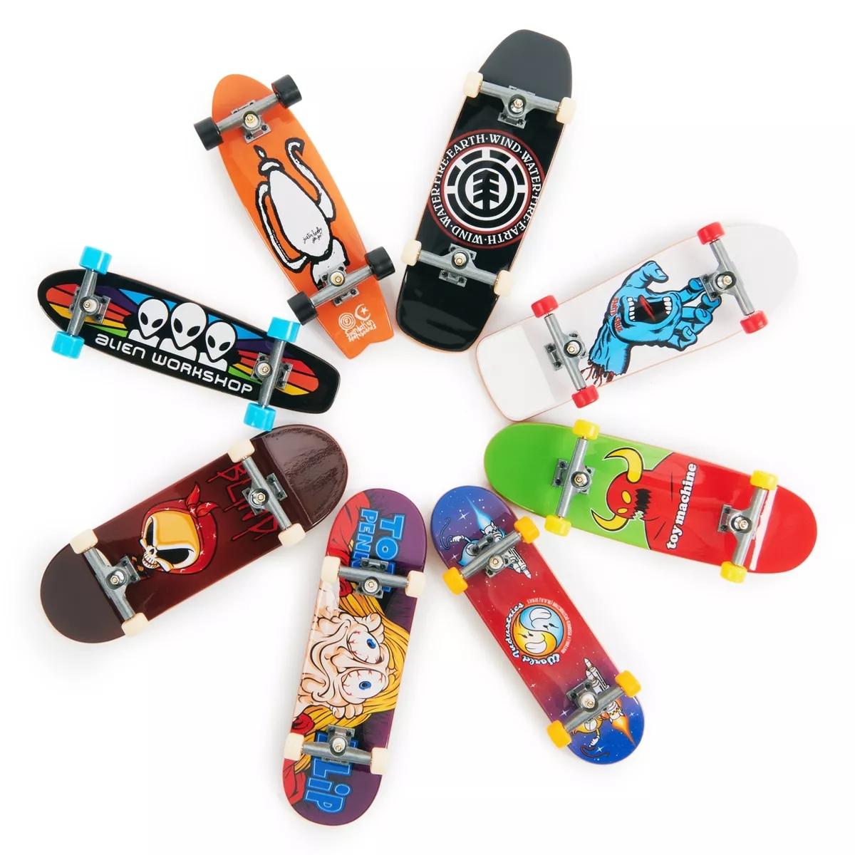 Tech Deck 25th Anniversary Fingerboard Set Unisex, 5-7 Years, Pack of 8