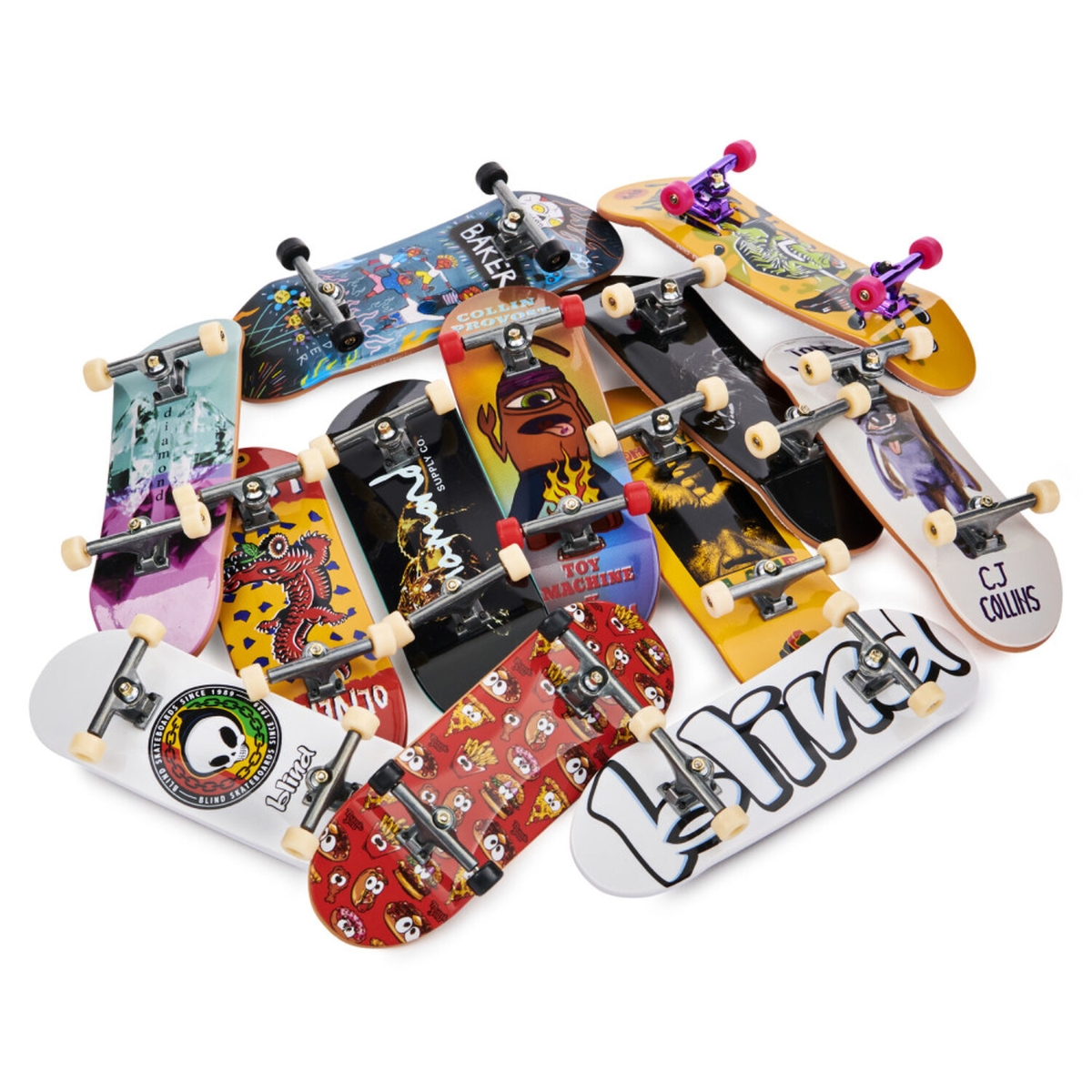 Tech Deck Ultra DLX Assorted Fingerboard Unisex, 5-7 Years, Pack of 4