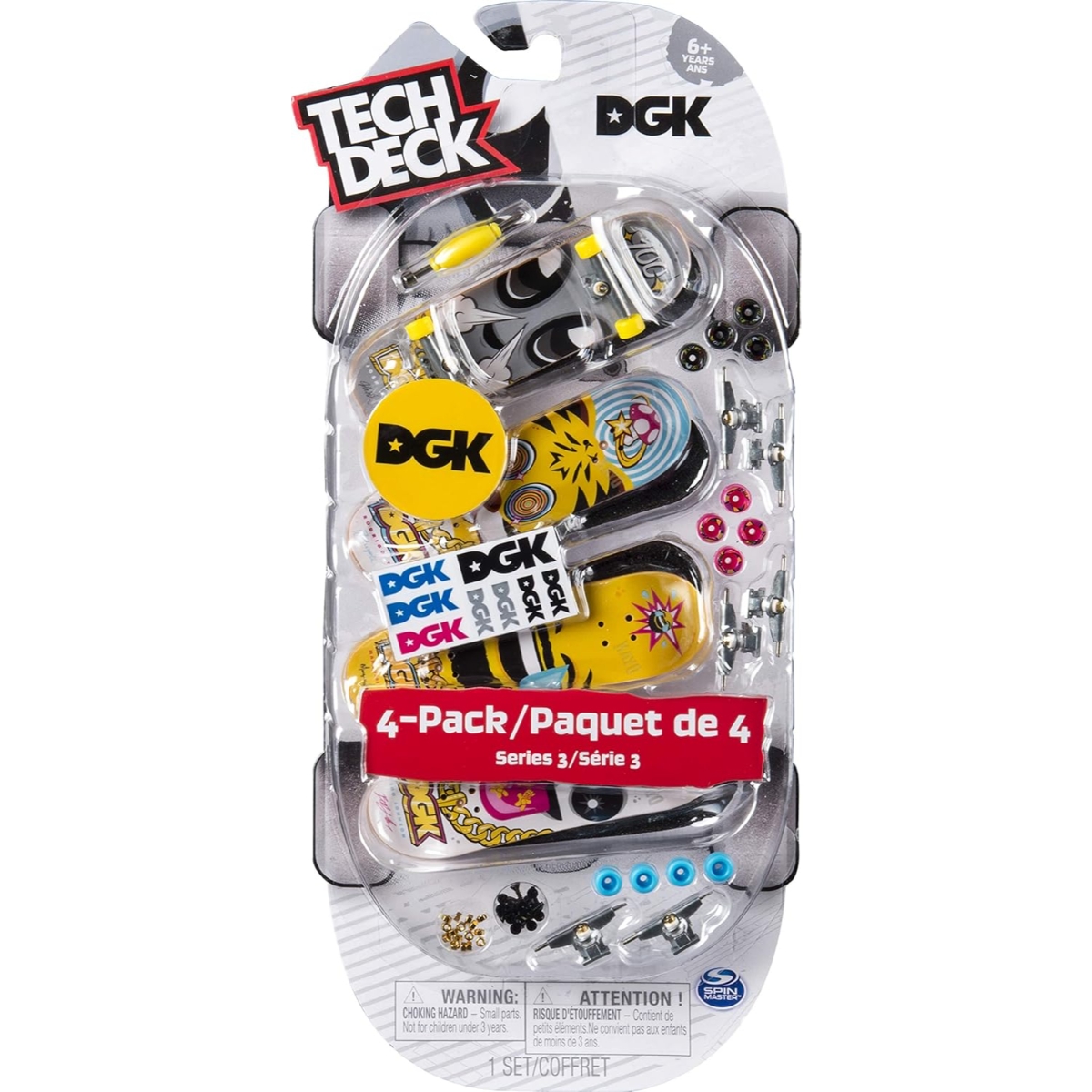 Tech Deck Ultra DLX Assorted Fingerboard Unisex, 5-7 Years, Pack of 4