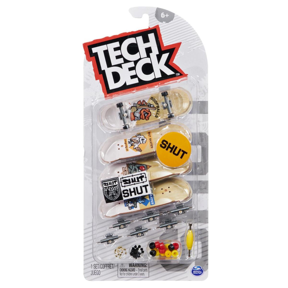 Tech Deck Ultra DLX Assorted Fingerboard Unisex, 5-7 Years, Pack of 4