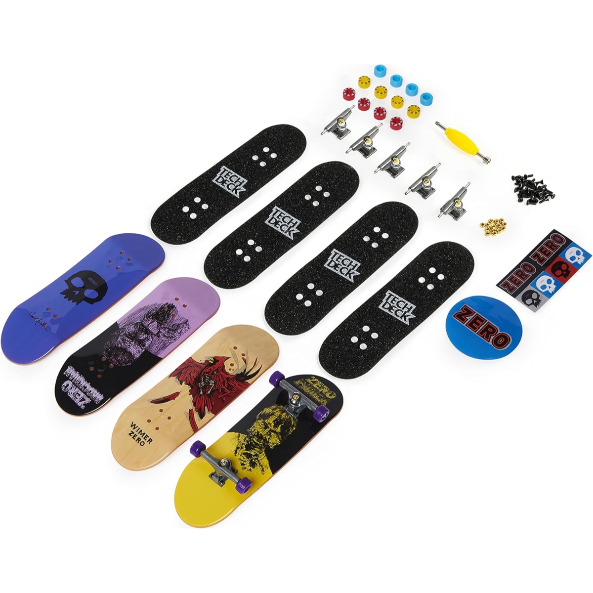 Tech Deck Ultra DLX Assorted Fingerboard Unisex, 5-7 Years, Pack of 4