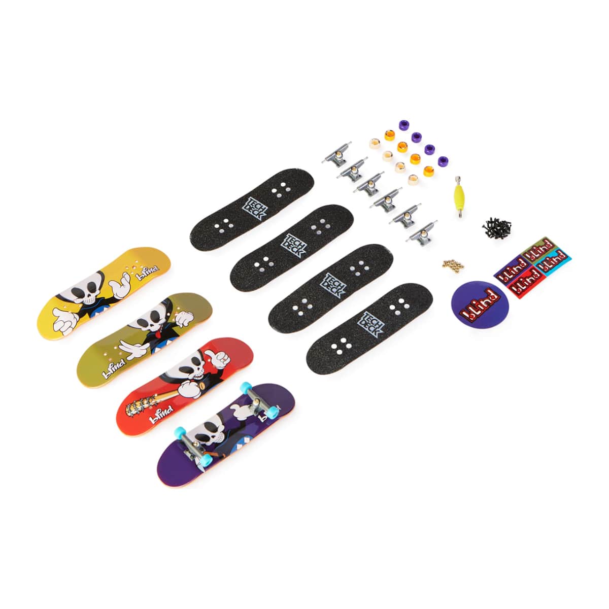 Tech Deck Ultra DLX Assorted Fingerboard Unisex, 5-7 Years, Pack of 4