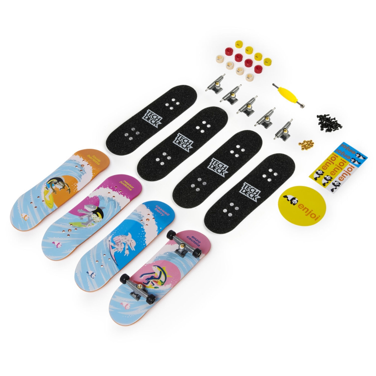Tech Deck Ultra DLX Assorted Fingerboard Unisex, 5-7 Years, Pack of 4