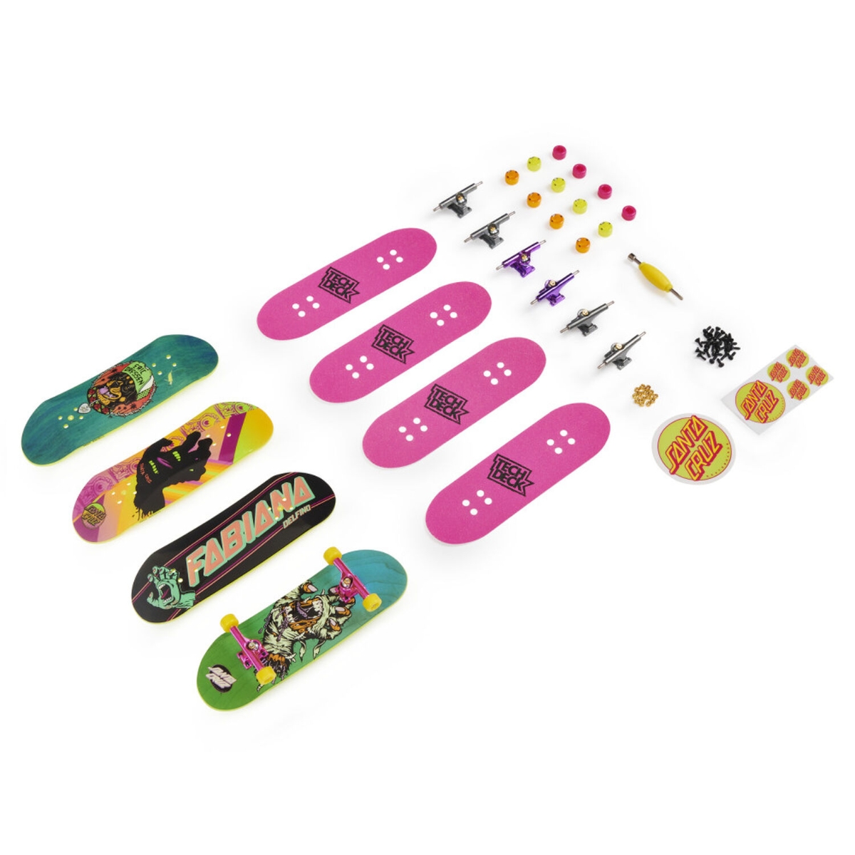 Tech Deck Ultra DLX Assorted Fingerboard Unisex, 5-7 Years, Pack of 4