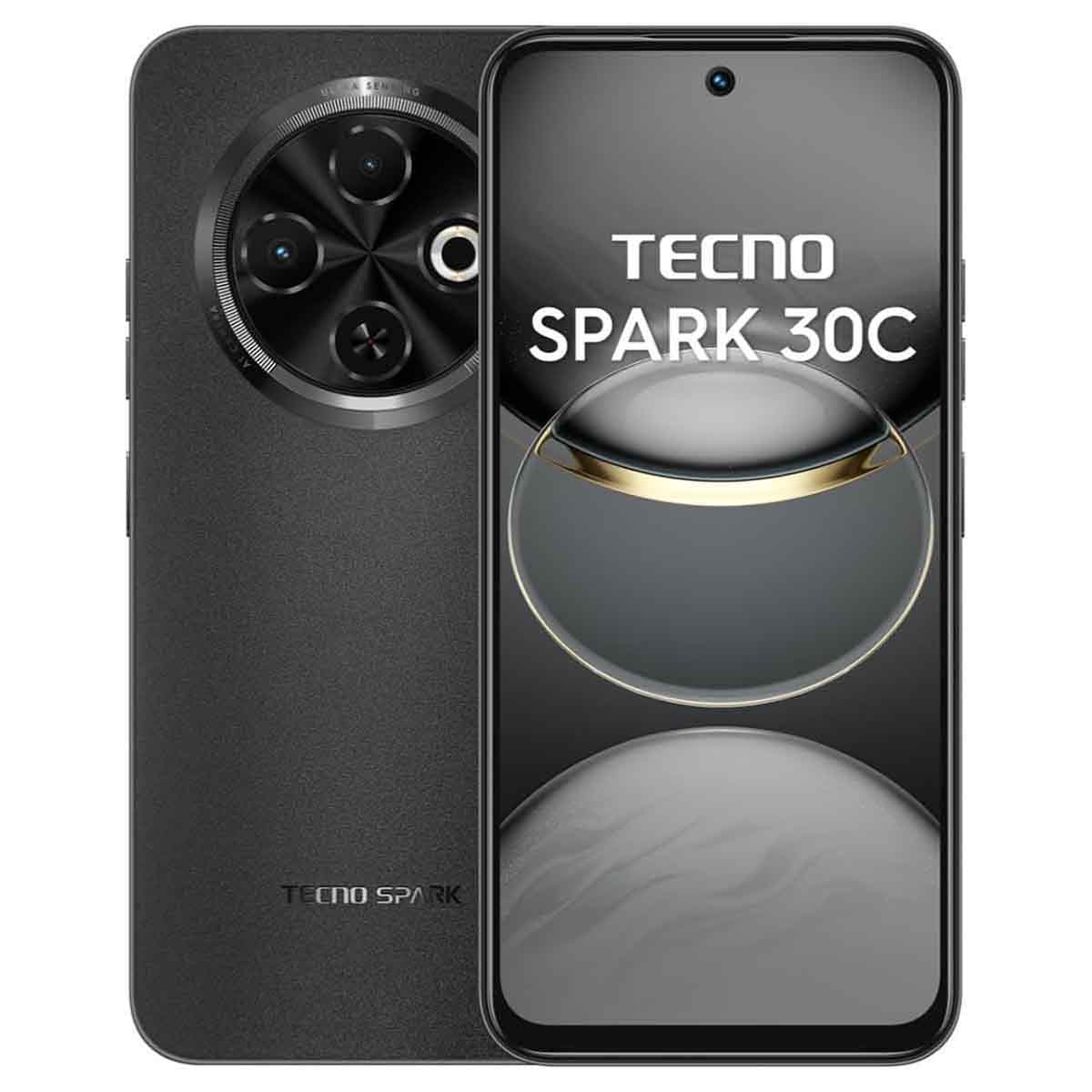 تكنو سبارك 30 سي جوال أندرويد فور جي (رام 8 جيجابايت، تخزين 256 جيجابايت) – أسود