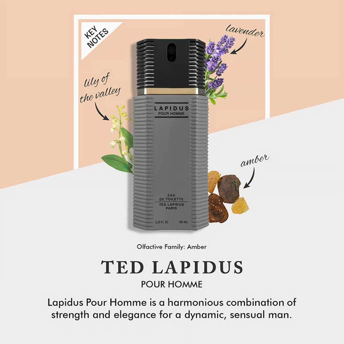 Ted Lapidus Pour Homme Eau De Toilette for Men