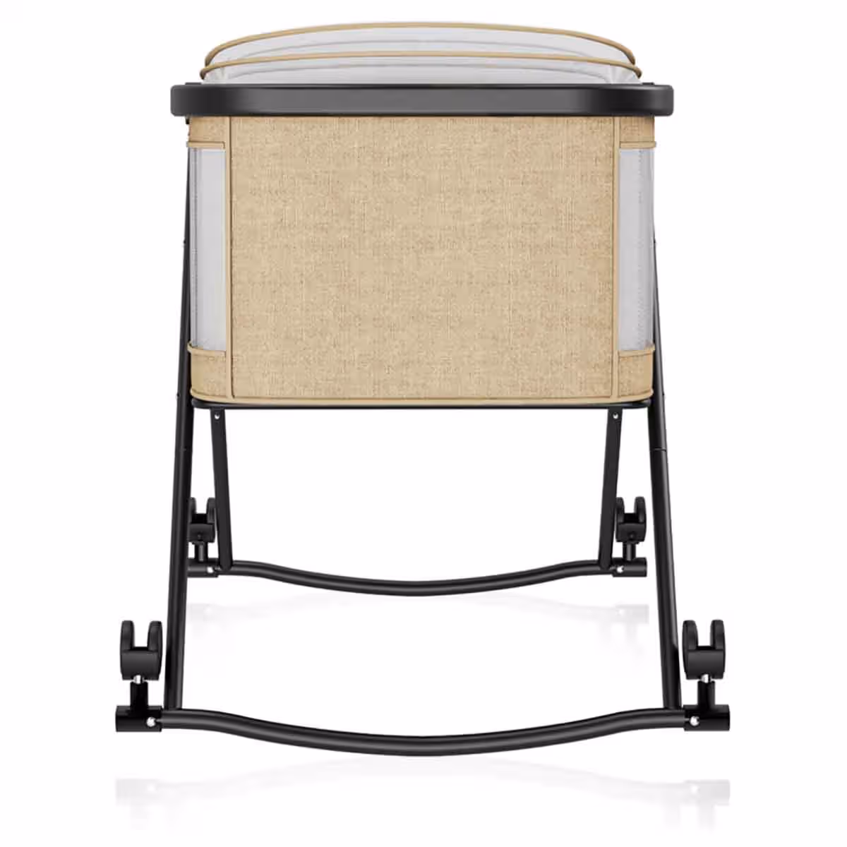 Teknum 3-in-1 Ivory Baby Cot & Cradle with Mosquito Net & Wheels