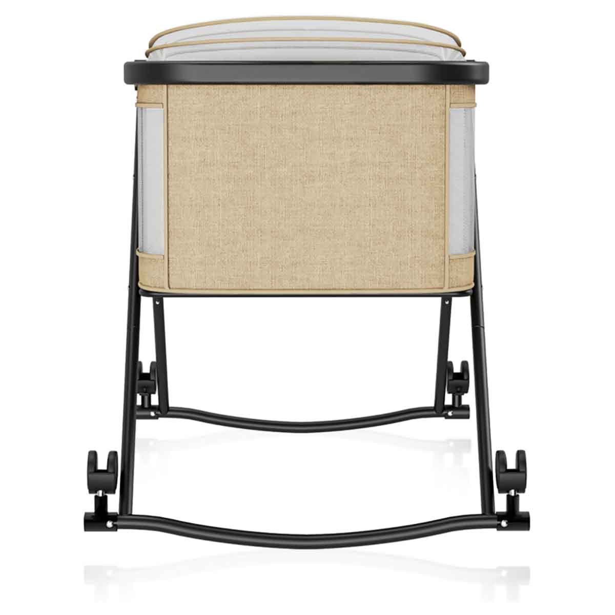 Teknum 3-in-1 Ivory Baby Cot & Cradle with Mosquito Net & Wheels