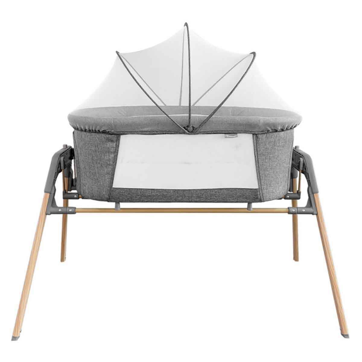 Teknum 3-in-1 Baby Rocker Bassinet Crib with Mosquito Net