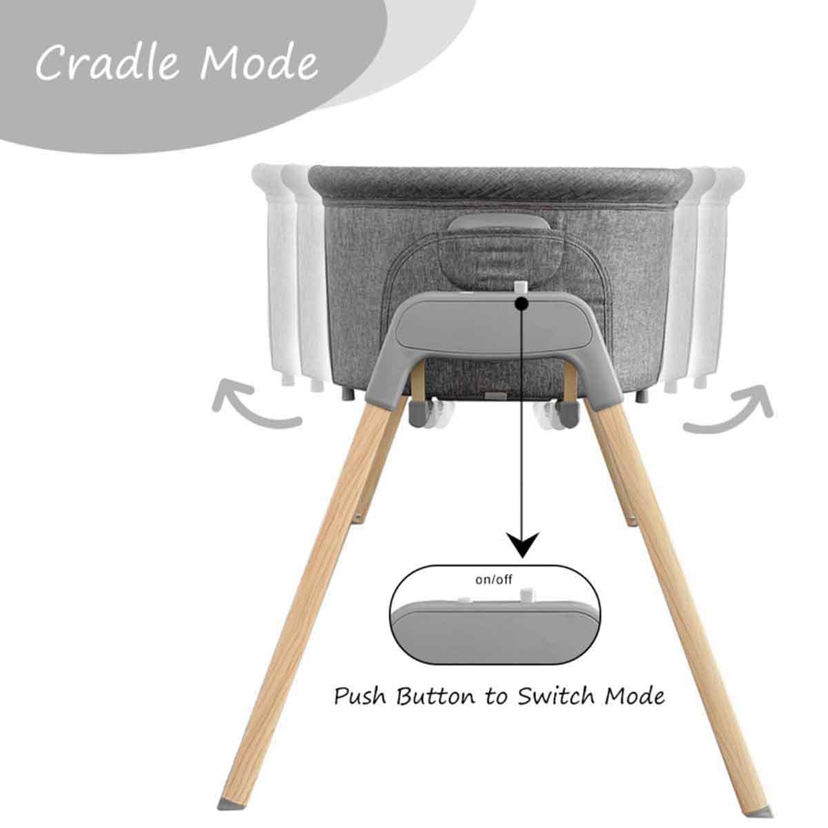 تكنم سرير هزاز 3 في 1 مع ناموسية
