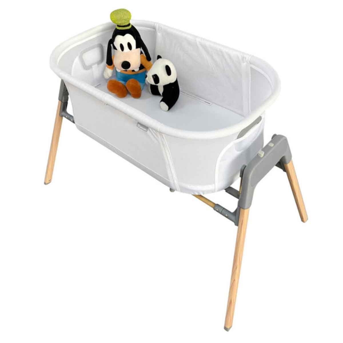 تيكنوم سرير أطفال هزّاز 3 في 1 مع ناموسية للأطفال، 0-2 سنة