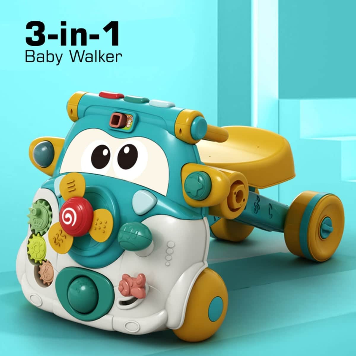 Teknum 3-in-1 Musical Keyboard Baby Walker