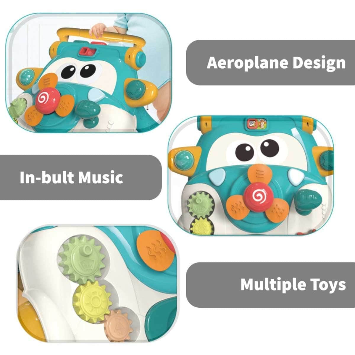 Teknum 3-in-1 Musical Keyboard Baby Walker