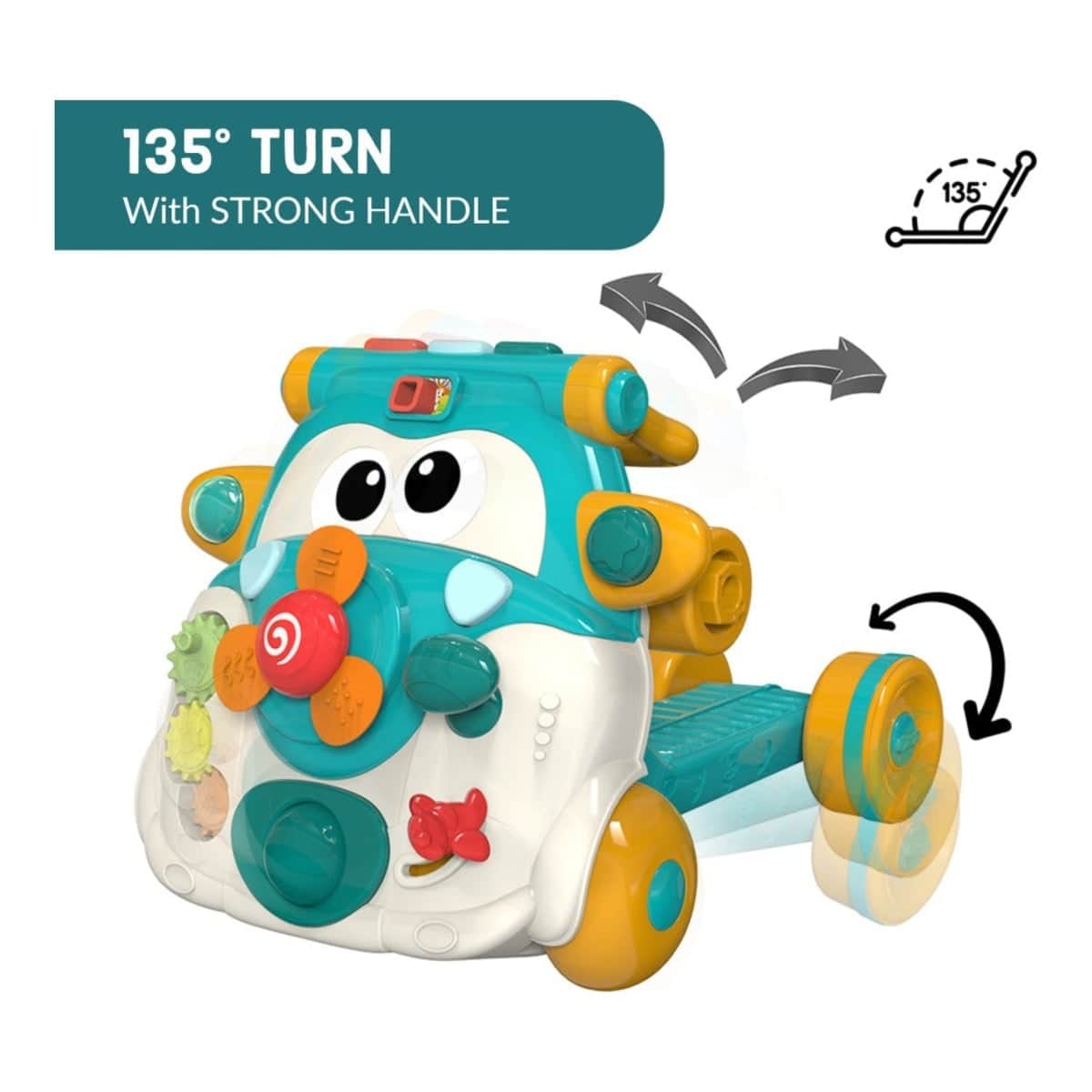 Teknum 3-in-1 Musical Keyboard Baby Walker