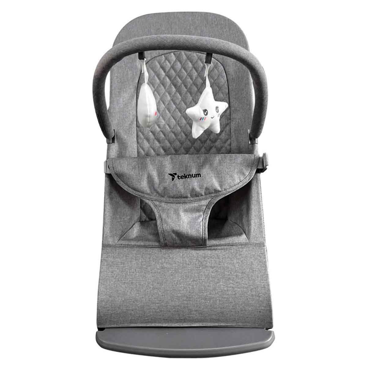 Teknum Grey 3-Stage Baby Bouncer/Recliner Seat