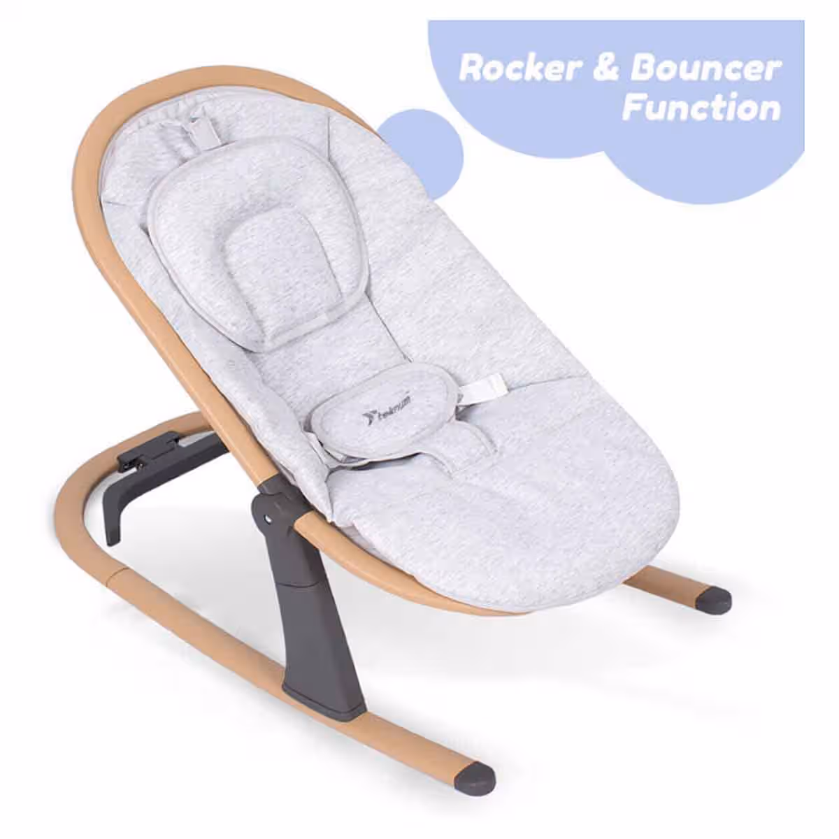 Teknum Ivory 3-Stage Baby Bouncer/Recliner Seat with Mosquito Net