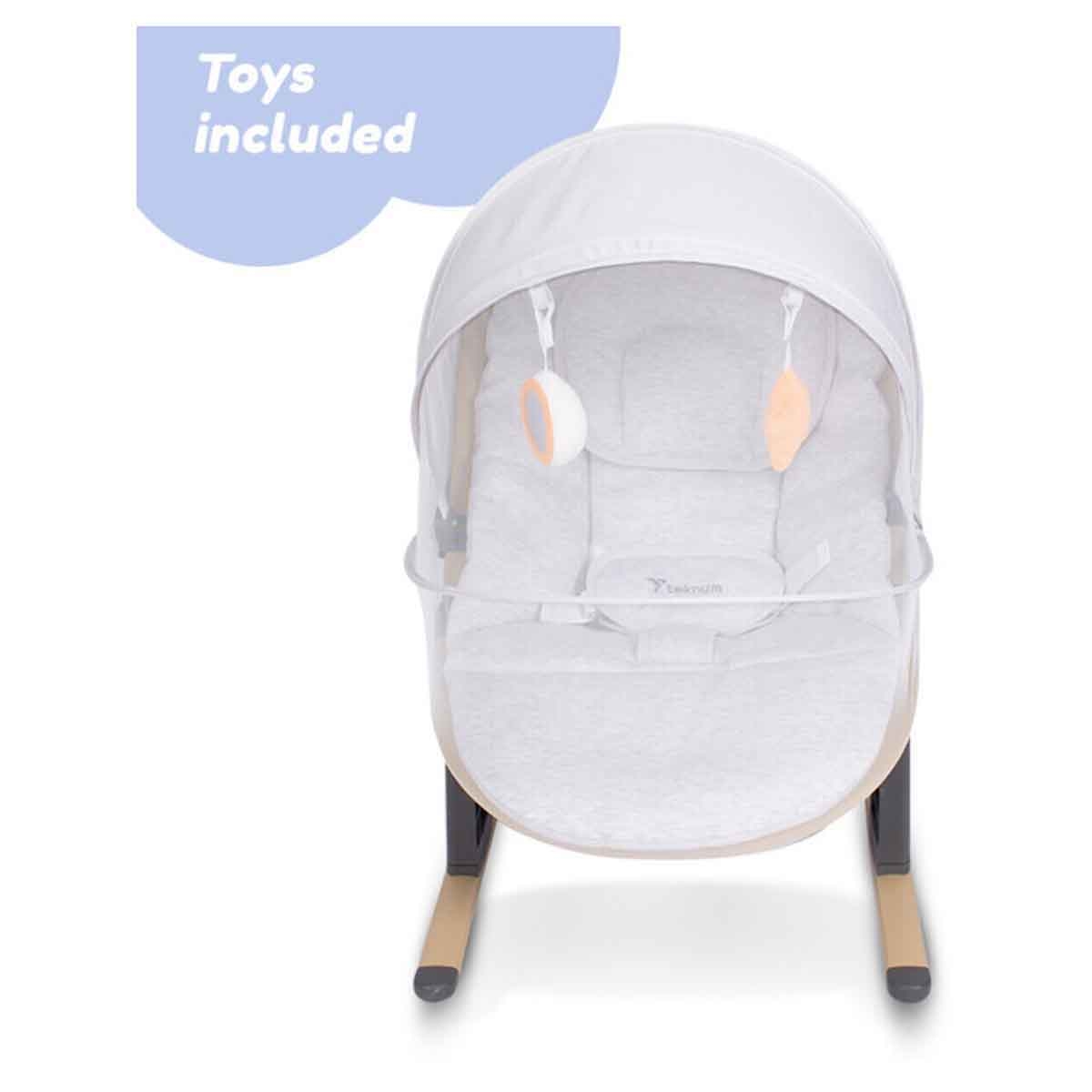 Teknum Ivory 3-Stage Baby Bouncer/Recliner Seat with Mosquito Net