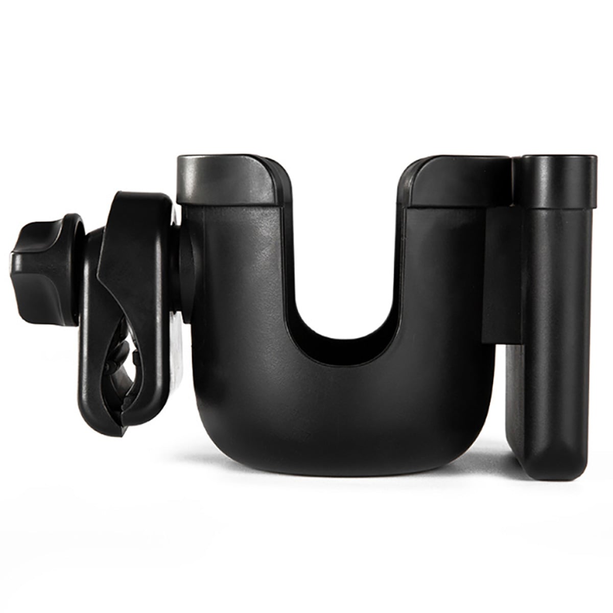 Teknum Black 2-in-1 Universal Stroller Cup & Phone Holder Toddler, 0-2 Years