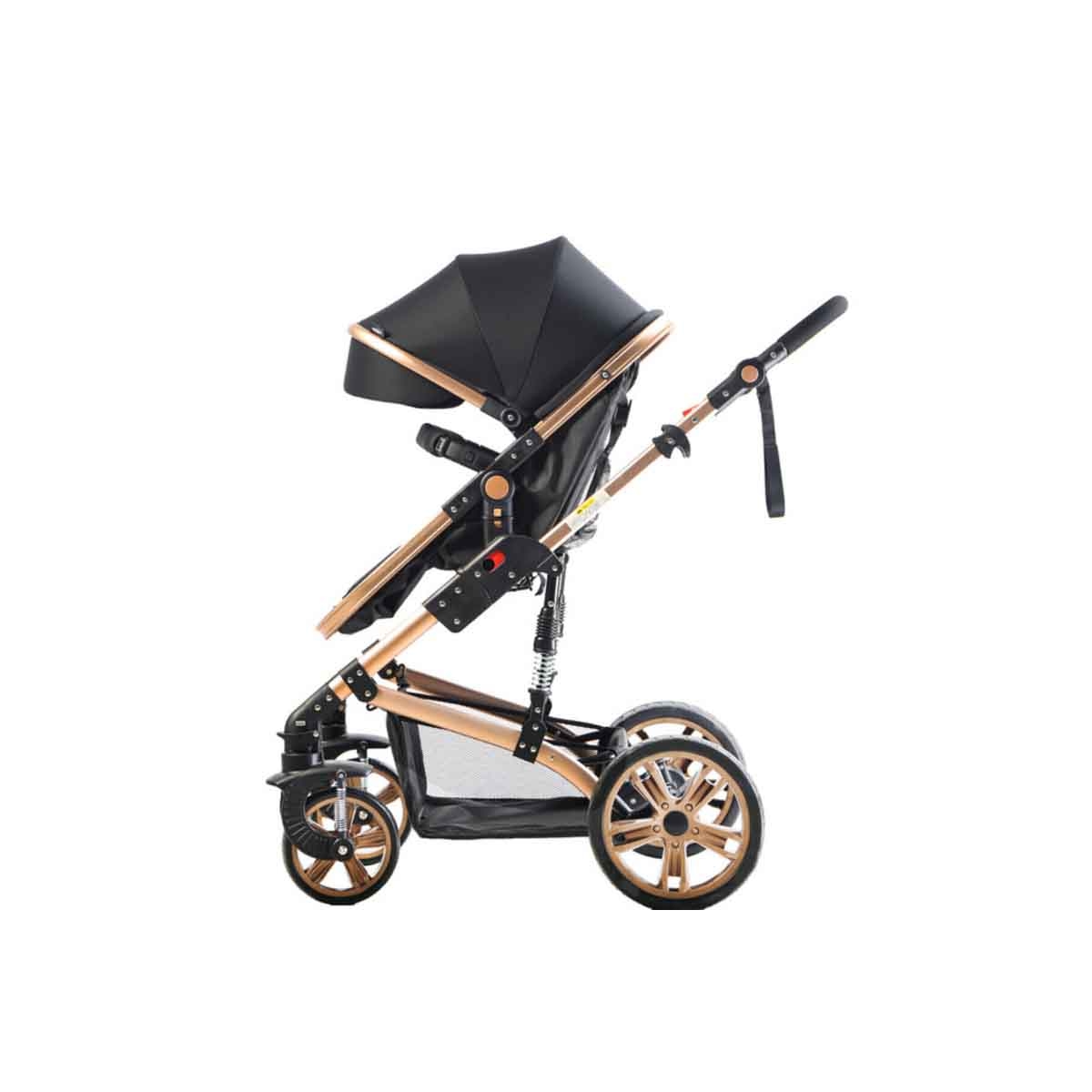 Teknum Black 3-in-1 Pram Stroller Toddler, 0-2 Years