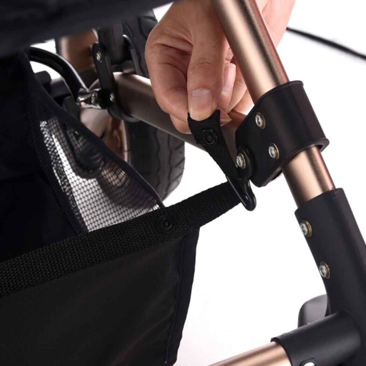 Teknum Black 3-in-1 Pram Stroller Toddler, 0-2 Years