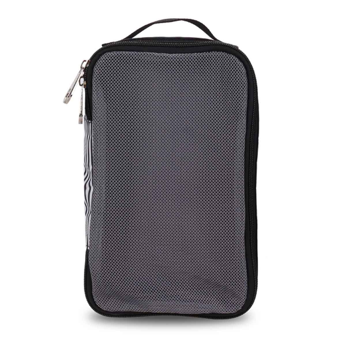 تيكنوم عربة أطفال 3 في 1 سوداء مع مجموعة حقيبة حفاضات للأطفال، 0-2 سنة