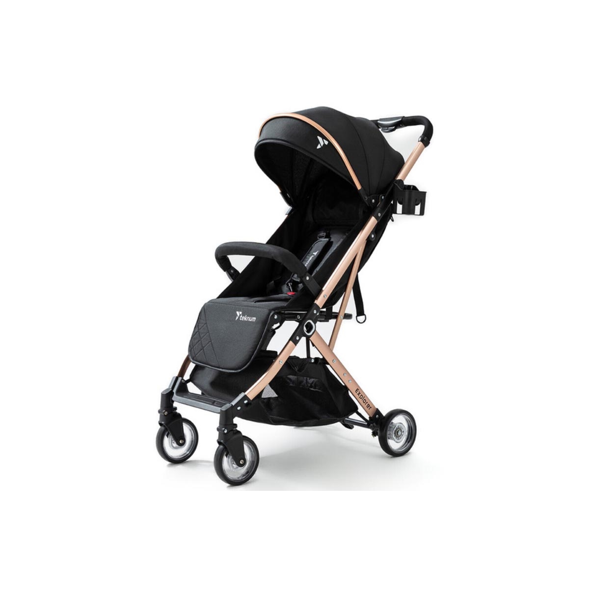 عربة أطفال تيكنوم بلاك إكسبلورر للسفر، للأطفال من عمر 0-2 سنوات