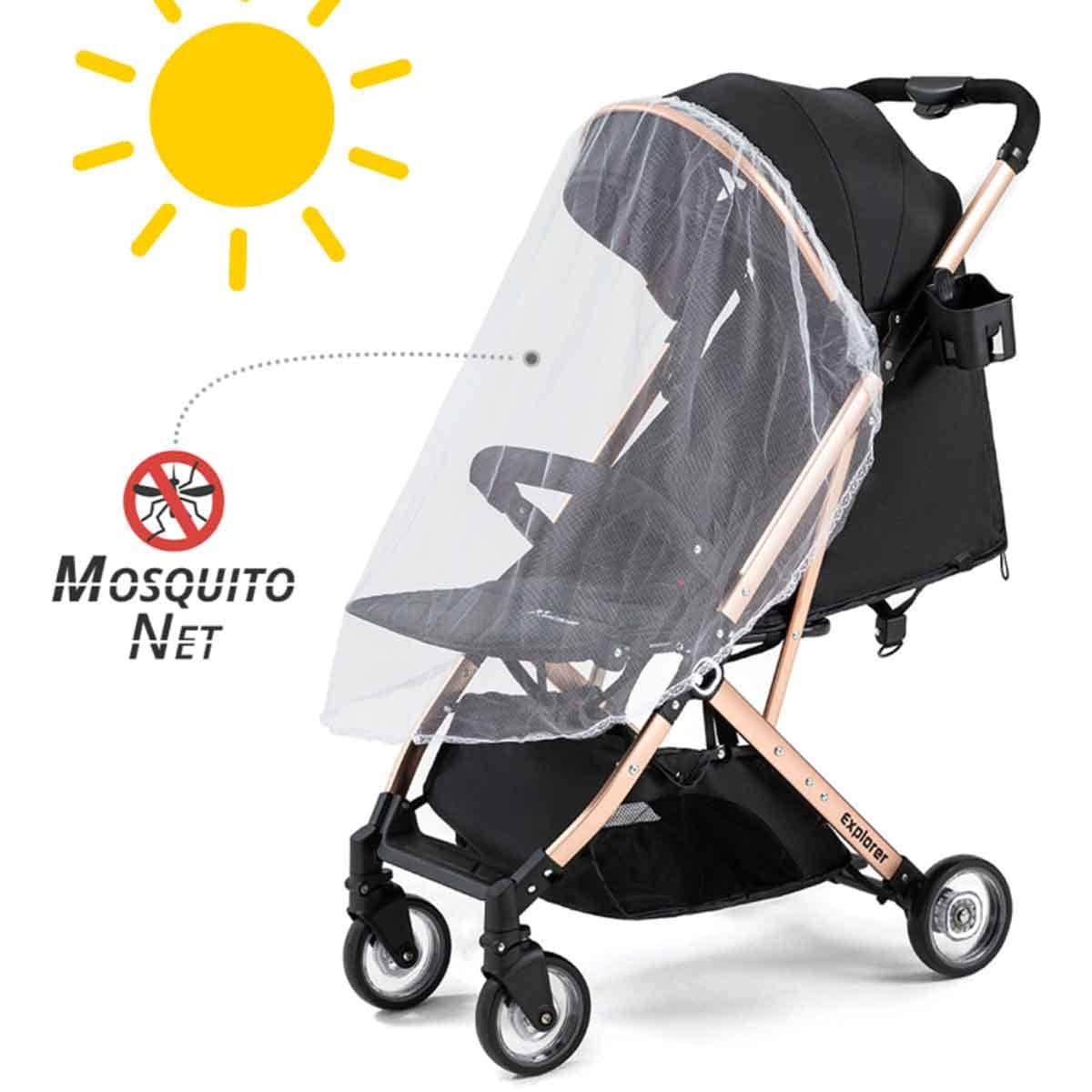 Teknum Black Explorer Travel Stroller Toddler, 0-2 Years
