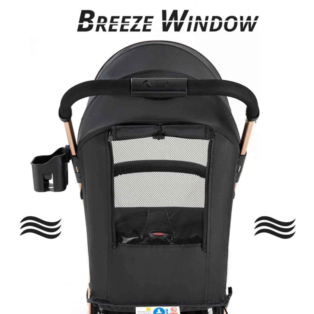 Teknum Black Explorer Travel Stroller Toddler, 0-2 Years