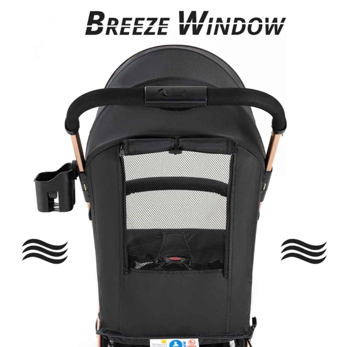 عربة أطفال تيكنوم بلاك إكسبلورر للسفر، للأطفال من عمر 0-2 سنوات