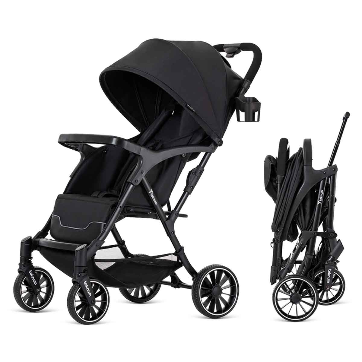 تيكنوم عربة فلاي لايت سوداء للأطفال، 0-2 سنة