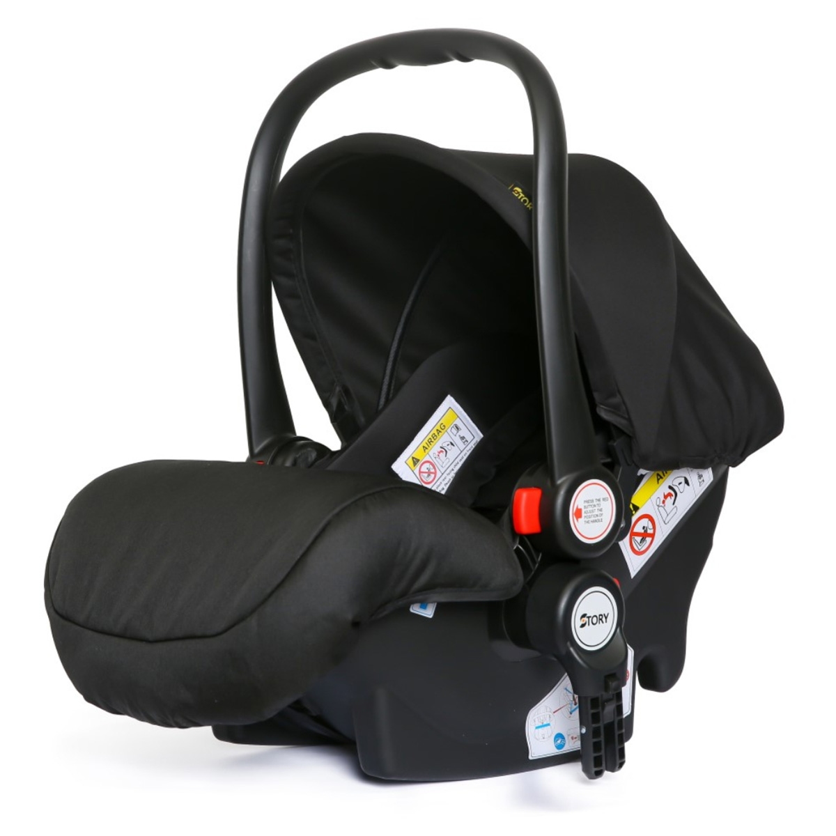 تيكنوم مقعد سيارة للأطفال الرضع باللون الأسود للأطفال من عمر 0 إلى 2 سنة