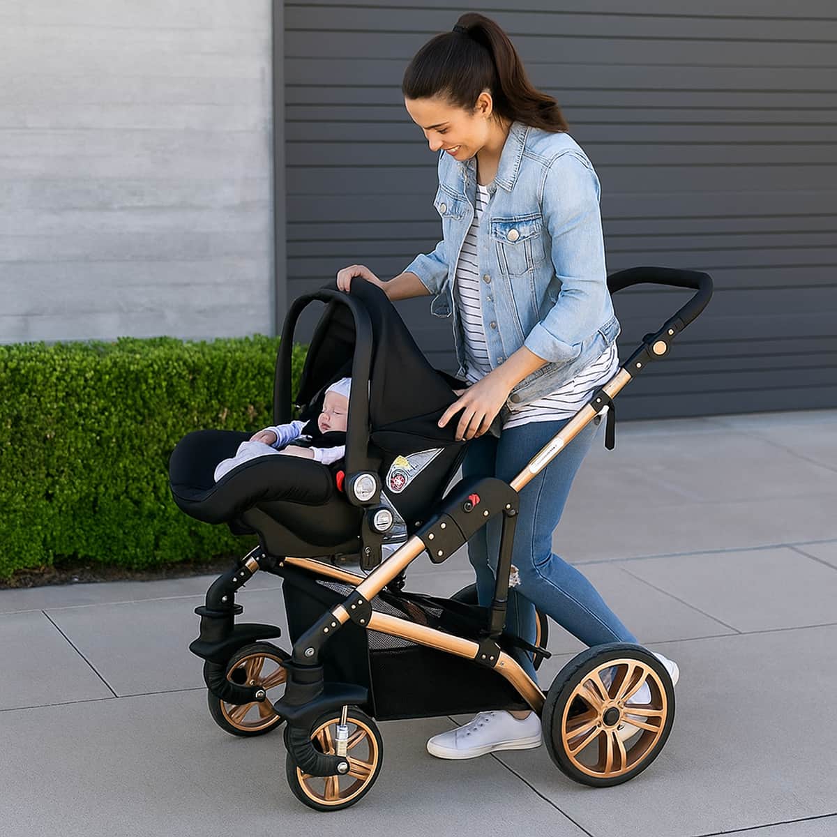 Teknum Black Infant Car Seat Toddler, 0-2 Years