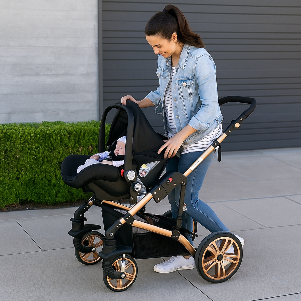 تيكنوم مقعد سيارة للأطفال الرضع باللون الأسود للأطفال من عمر 0 إلى 2 سنة