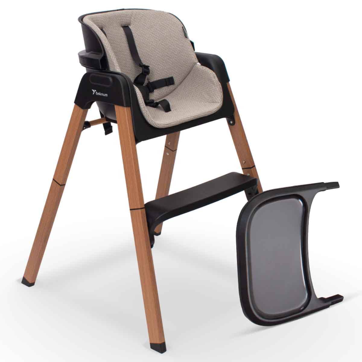 Teknum Black Luxuro High Chair Toddler, 0-2 Years